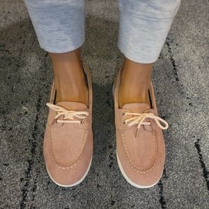 Pink Suede Shoes Size 8.5 (39)